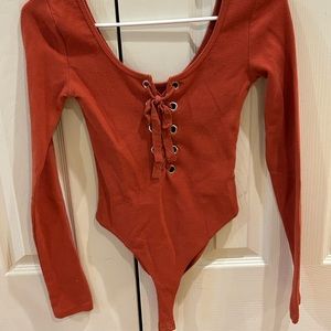 Lace up bodysuit